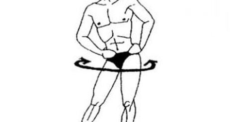 Die Rotation des Beckens ist eine einfache, aber effektive Kraftübung für Männer